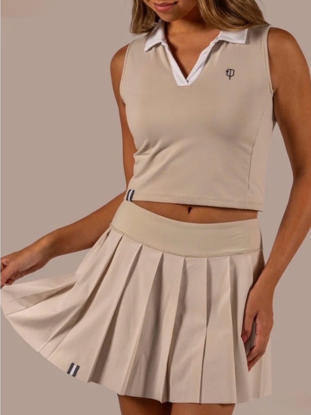 NWT J PRITCHARD (hot PB Brand) Skirt 15” in Moonbeam